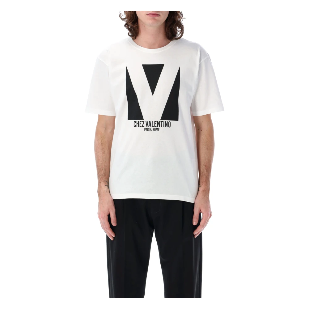 Valentino Garavani Stilig T-shirt av Valentino White, Herr