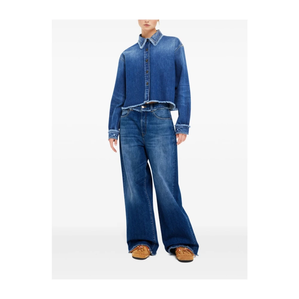 Alanui Donkerblauwe Klassieke Jeans Blue Dames