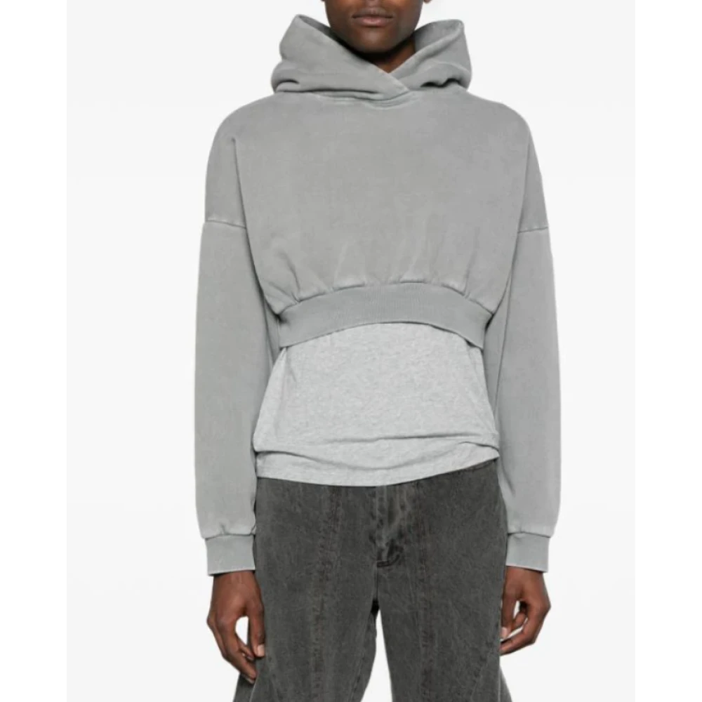 Entire Studios Gewassen Rhino Heavy Hoodie Gray Heren