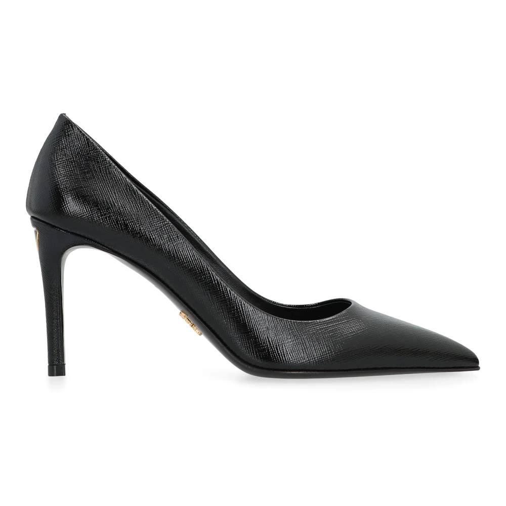 Prada Women's Black Patent Saffiano Leather Pumps - Pumps - 3 Uk - Shoes