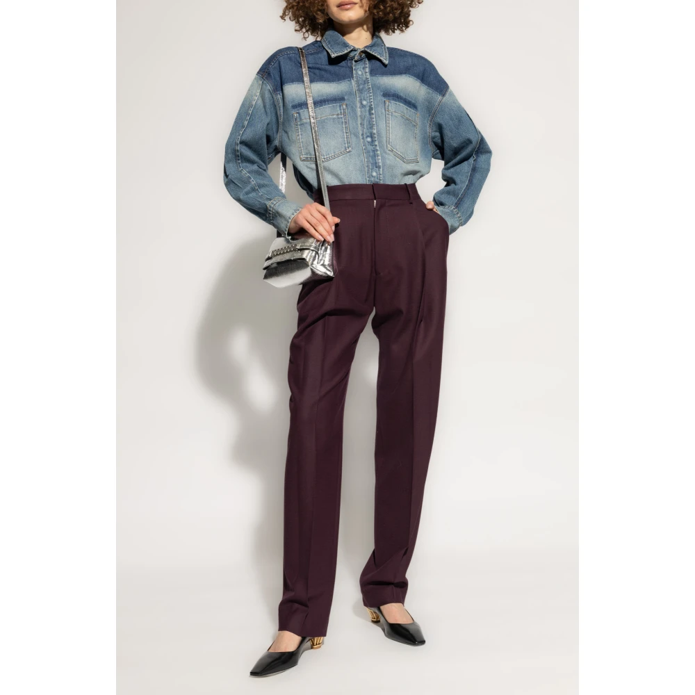 Victoria Beckham Geplooide broek Red Dames