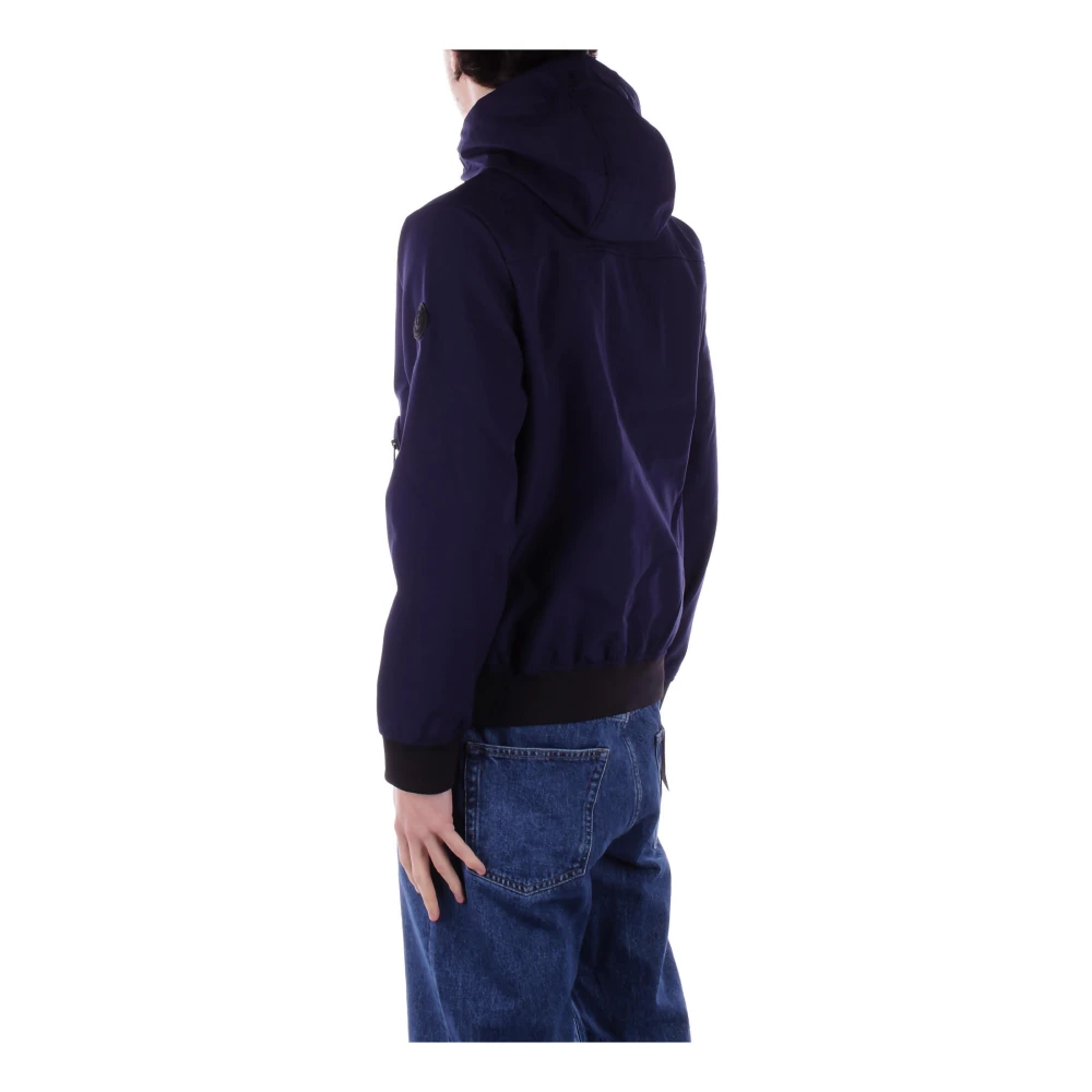 Only & Sons Blauwe Hoodie Jas Rits Zakken Avond Blue Heren