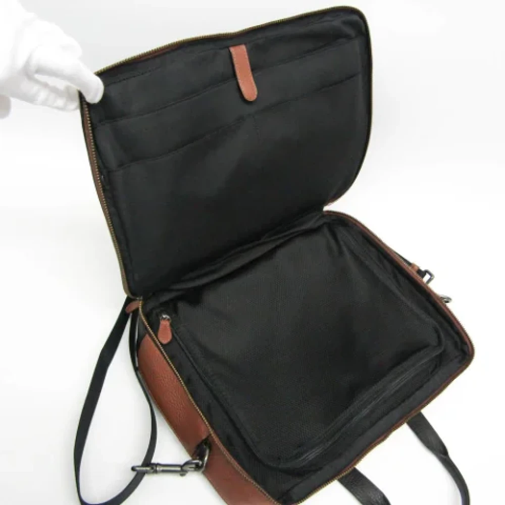 Coach Pre-owned Leather shoulder-bags Brown Dames