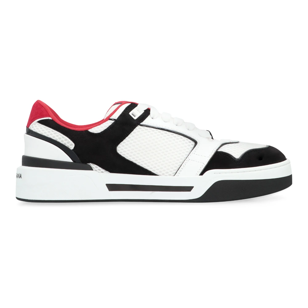 Dolce & Gabbana Men's White New Roma Low-Top Sneakers