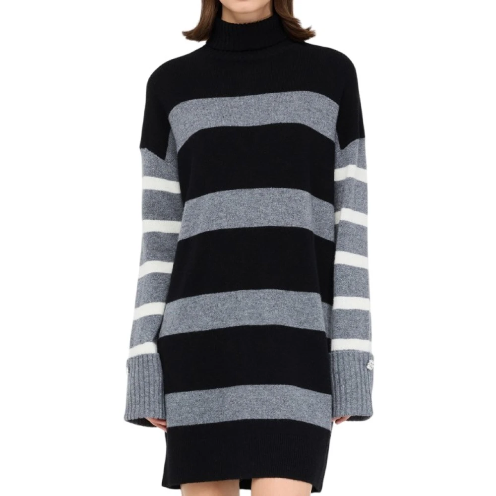 Liu Jo Kvinno Multicolor Klänningar Dam, L, Knit Dress