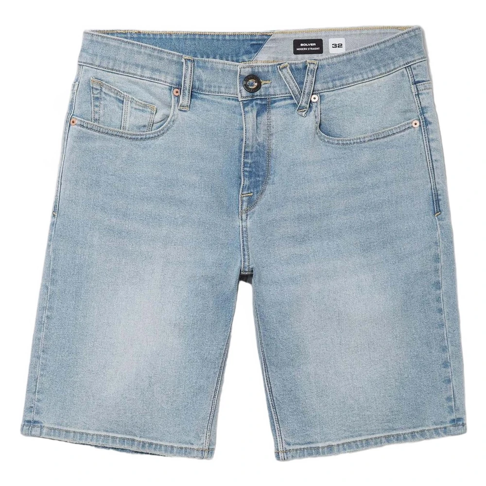 Volcom Løser Denim Shorts Blue Heren