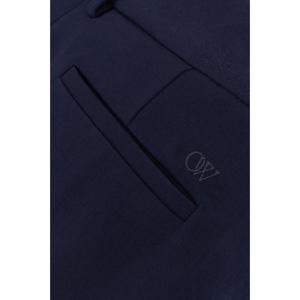 Off White Stijlvolle Herenbroeken Blue Dames