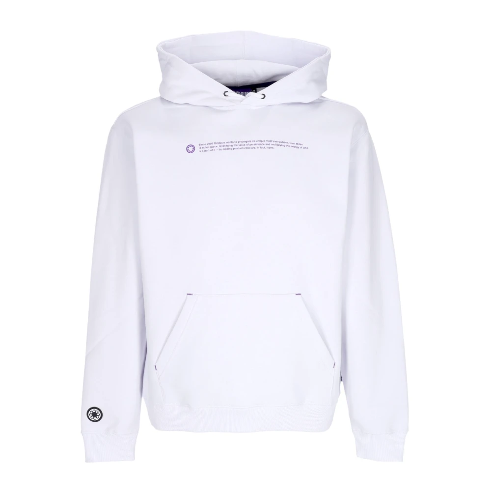 Octopus Outline Logo Hoodie White Heren