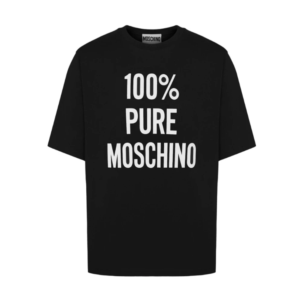 Moschino Klassiek Zwart T-shirt Black Heren