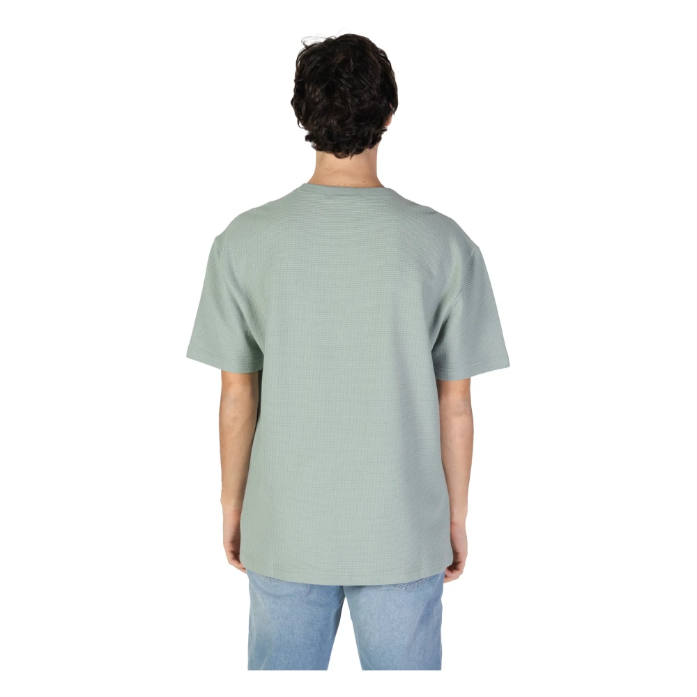 Calvin Klein Jeans Groene Bedrukte T-shirt Korte Mouw Green Heren
