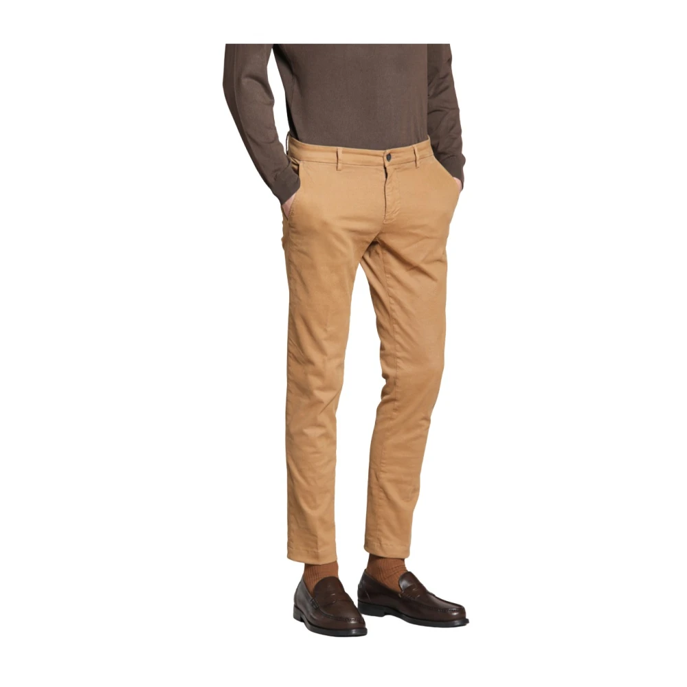 Mason's Men's Beige Chinos, M, Stretch Gabardine Extra Slim Chino Trousers