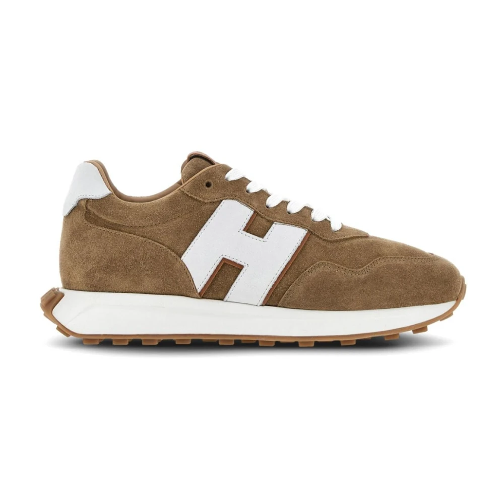 Hogan Bruna Mocka Sneakers Aw24 Brown, Herr