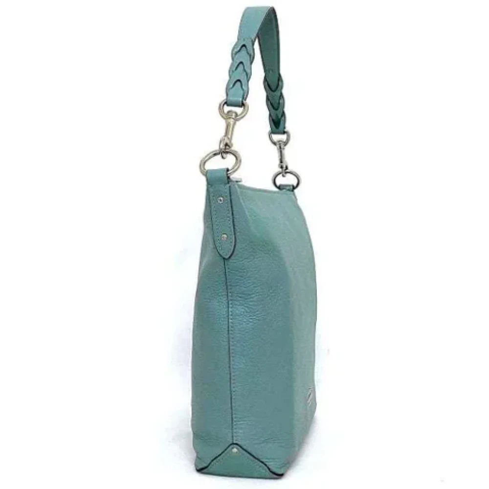 Coach Pre-owned Leather shoulder-bags Green Dames