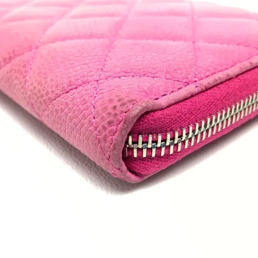 Chanel Vintage Pre-owned Leather wallets Pink Dames