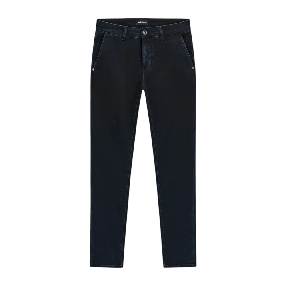 GAS Skinny Fit Chino Jeans in Donkerblauw Blue Heren
