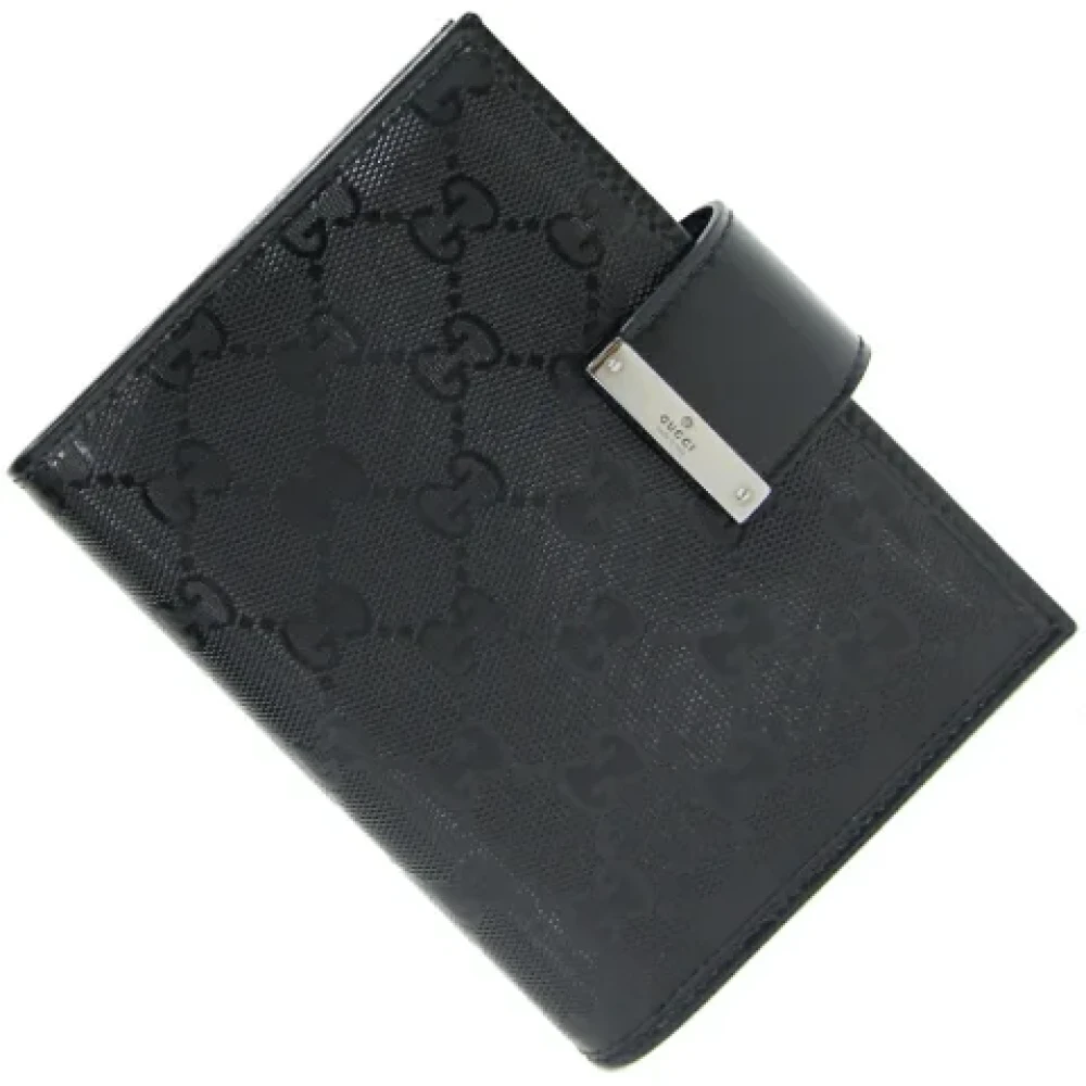 Gucci Vintage Pre-owned Leather home-office Black Dames