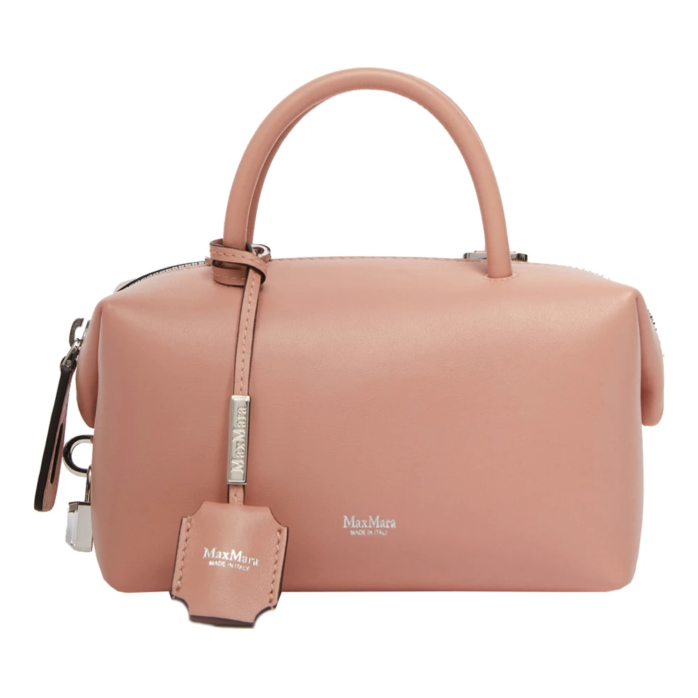 Max Mara Dusky Nude Holdall Tas Brown Dames