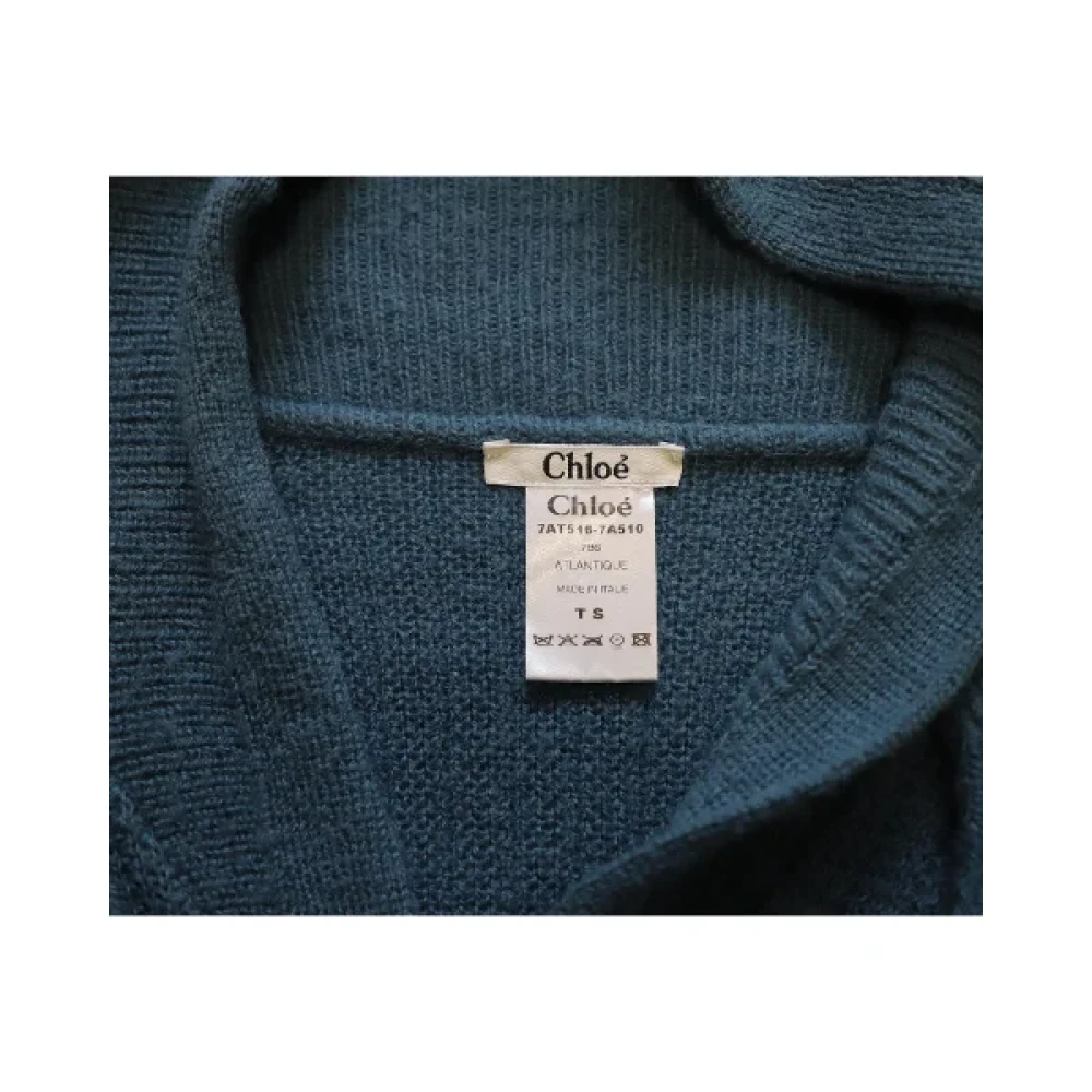 Chloé Pre-owned Wool tops Blue Dames
