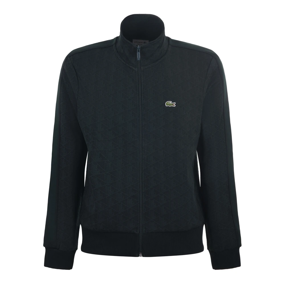 Lacoste Uomo Verde - Felpa Con Zip Monogramma Parigi - Sweatshirts & Hoodies - Xl - Immagine 4