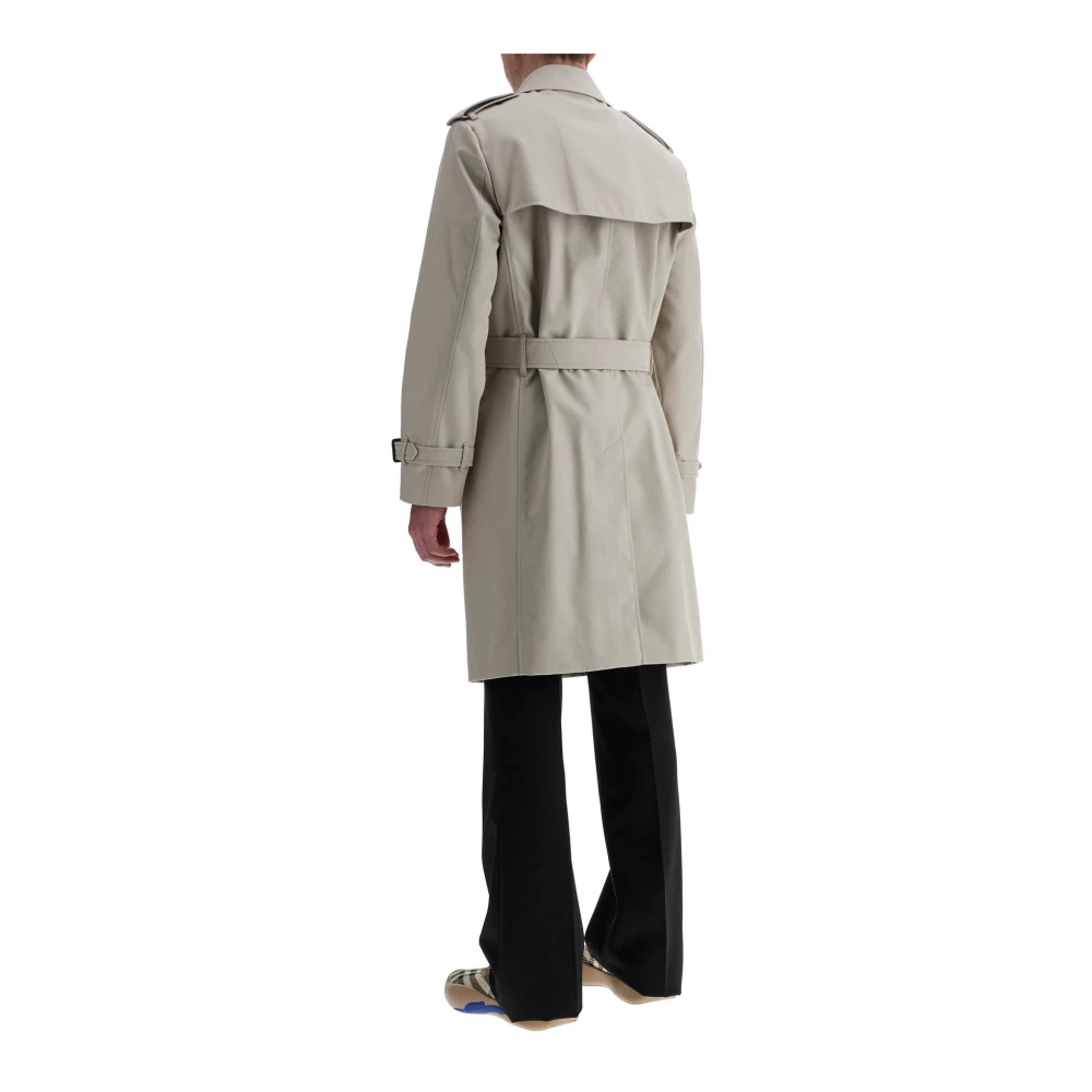Burberry Lichte trenchcoat met verstelbare riem Beige Heren