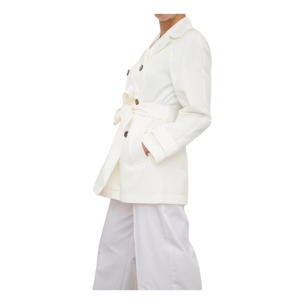 Marella Stijlvolle Trenchcoat voor Vrouwen White Dames