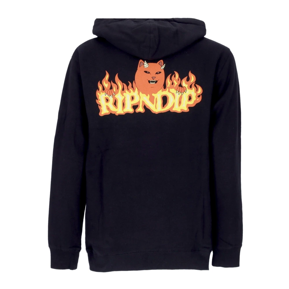 Ripndip Zwarte hoodie met duivelsontwerp Black Heren