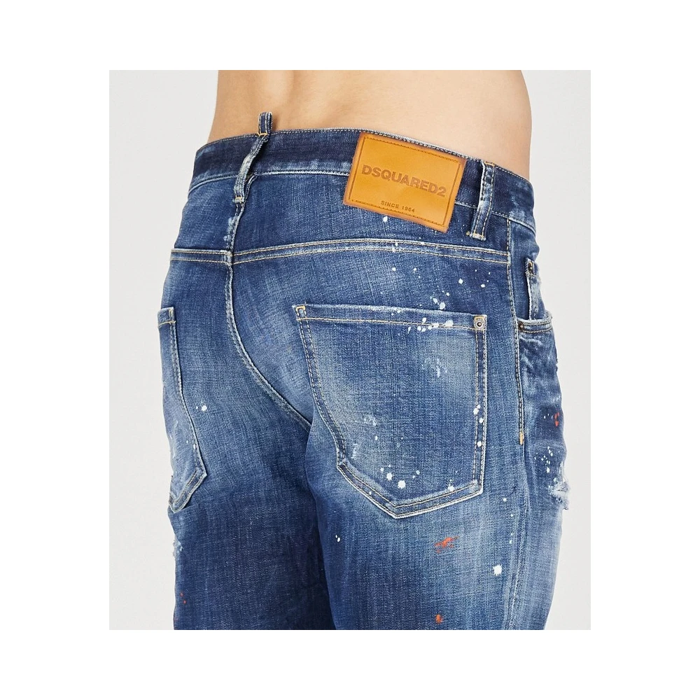 Dsquared2 Cool Guy Relaxte Fit Jeans Blue Heren