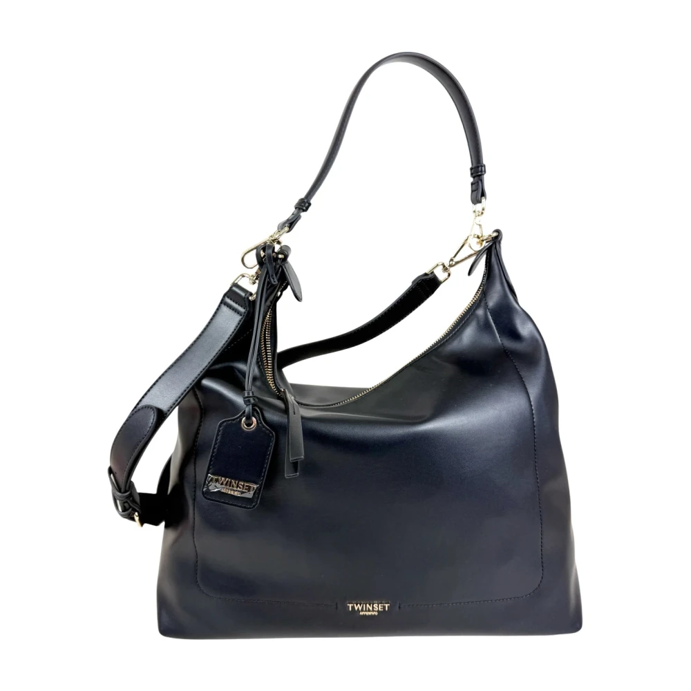 Twinset Women's Black Shoulder Bags, One Size, Basic With Tag Hobo Bag