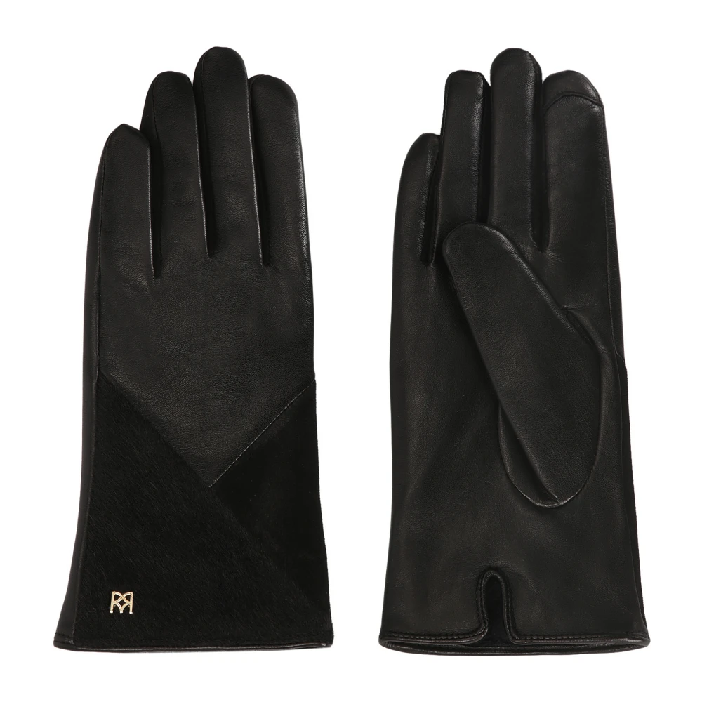Kazar Dameshandschoenen gemaakt van gecombineerde materialen Black Dames