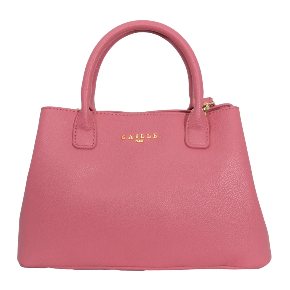Gaëlle Paris Women's Fuchsia Metal Logo Shopper Bag In