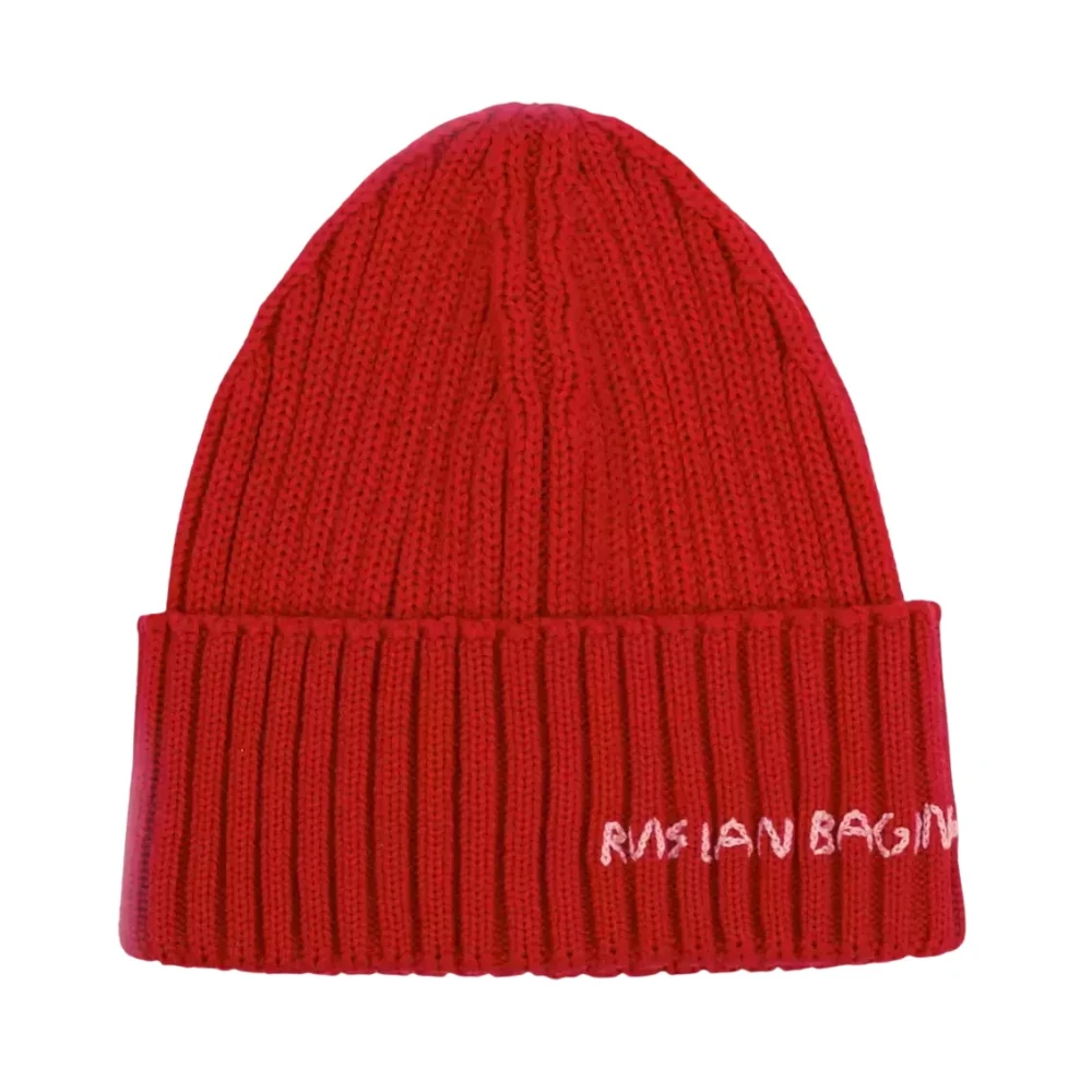 Ruslan Baginskiy Rode Logo Beanie Muts Red Dames
