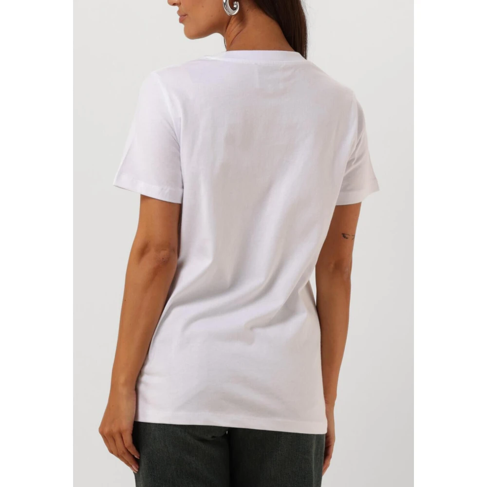 My Essential Wardrobe SeattleMW Logo Geborduurd T-shirt White Dames