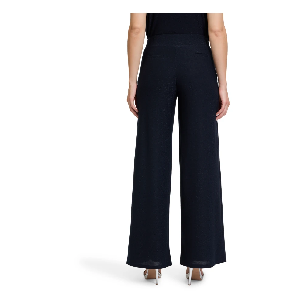 Vera Mont Wijde Pijp Moderne Pasvorm Broek Black Dames