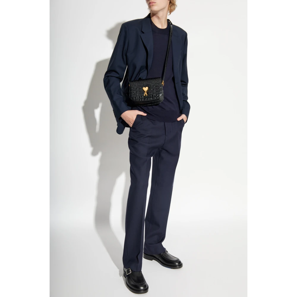 Ami Paris Wolbroek met Plooi Blue Heren
