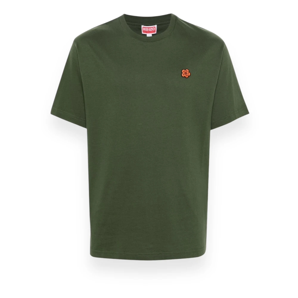 Kenzo Biologisch Katoen Klassiek T-Shirt Green Heren