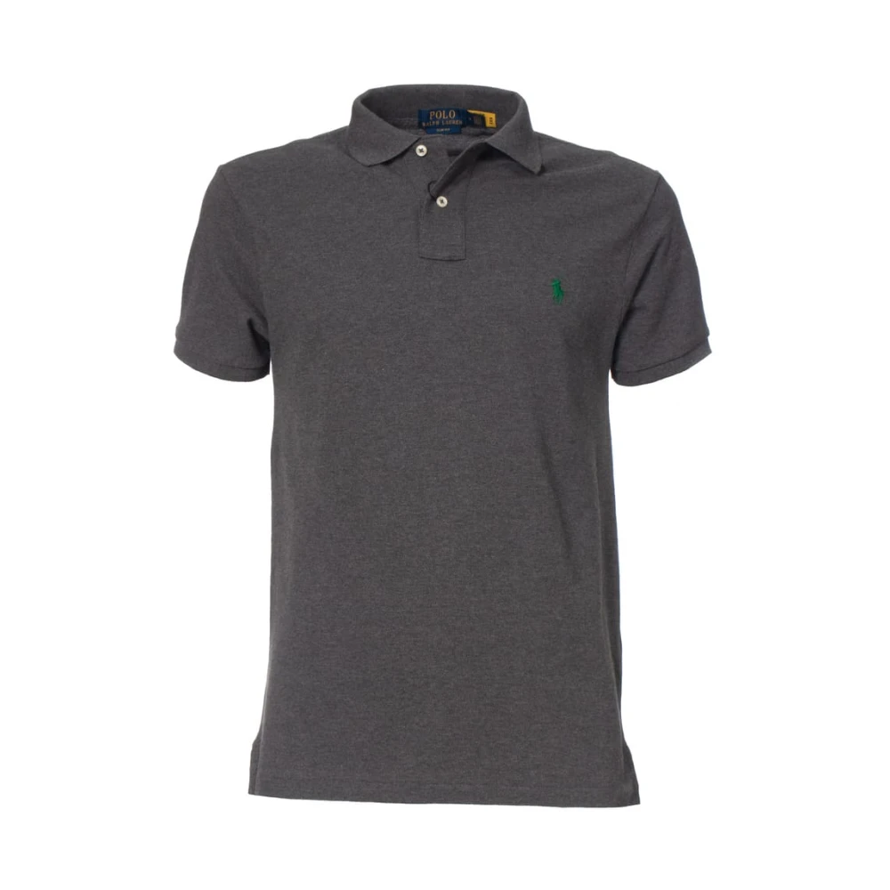 Polo Ralph Lauren Bomull Polo Skjorta Klassisk Kort Ärm Gray, Pojke