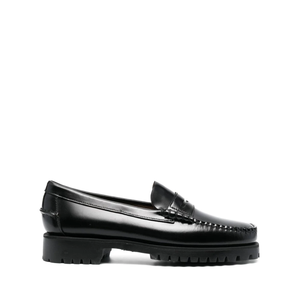 Sebago Black Leather Slip-On Sandals - Female - Loafers - Black - 3 Uk - Shoes