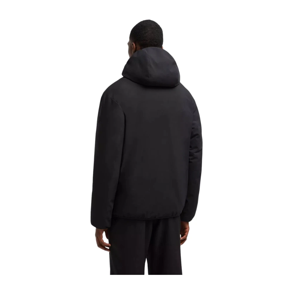 Moncler Minimalistische Korte Donsjas Zwart Black Heren