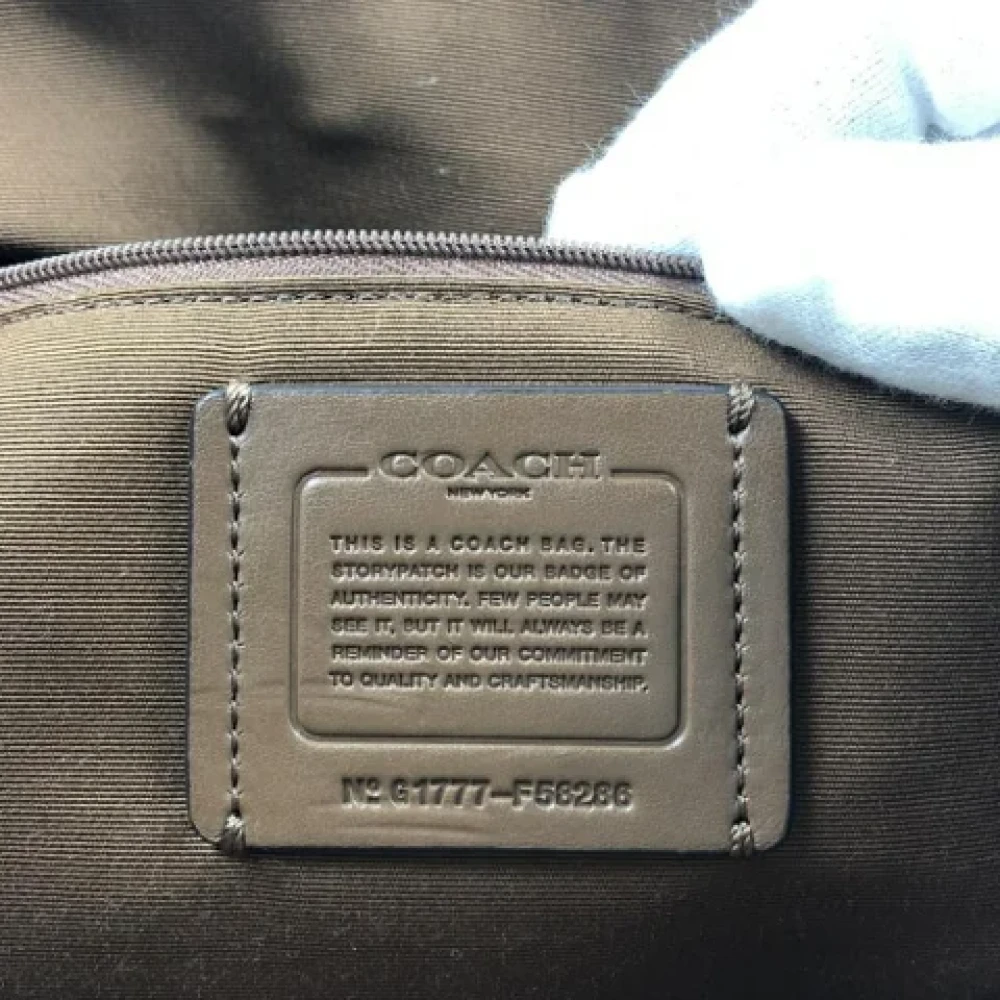 Coach Pre-owned Fabric handbags Brown Dames