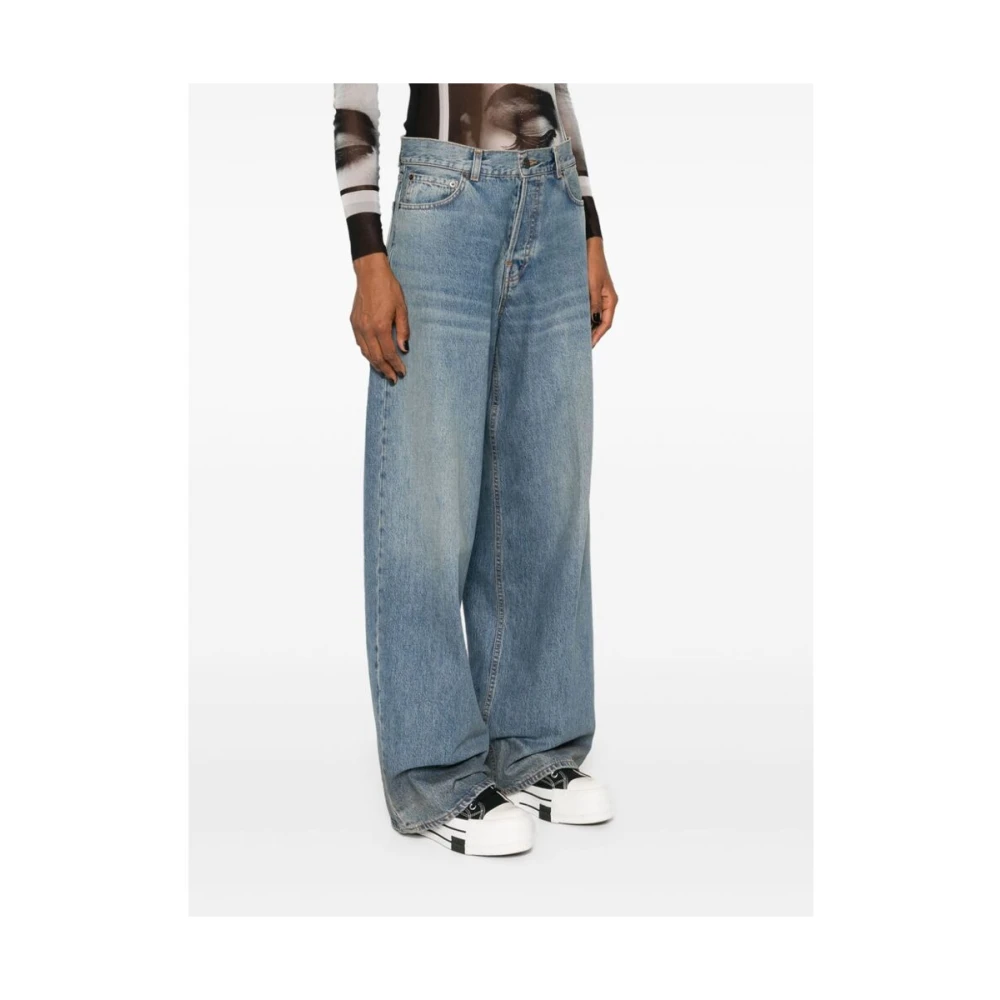 Haikure Blauwe Denim Wide Leg Jeans Blue Dames