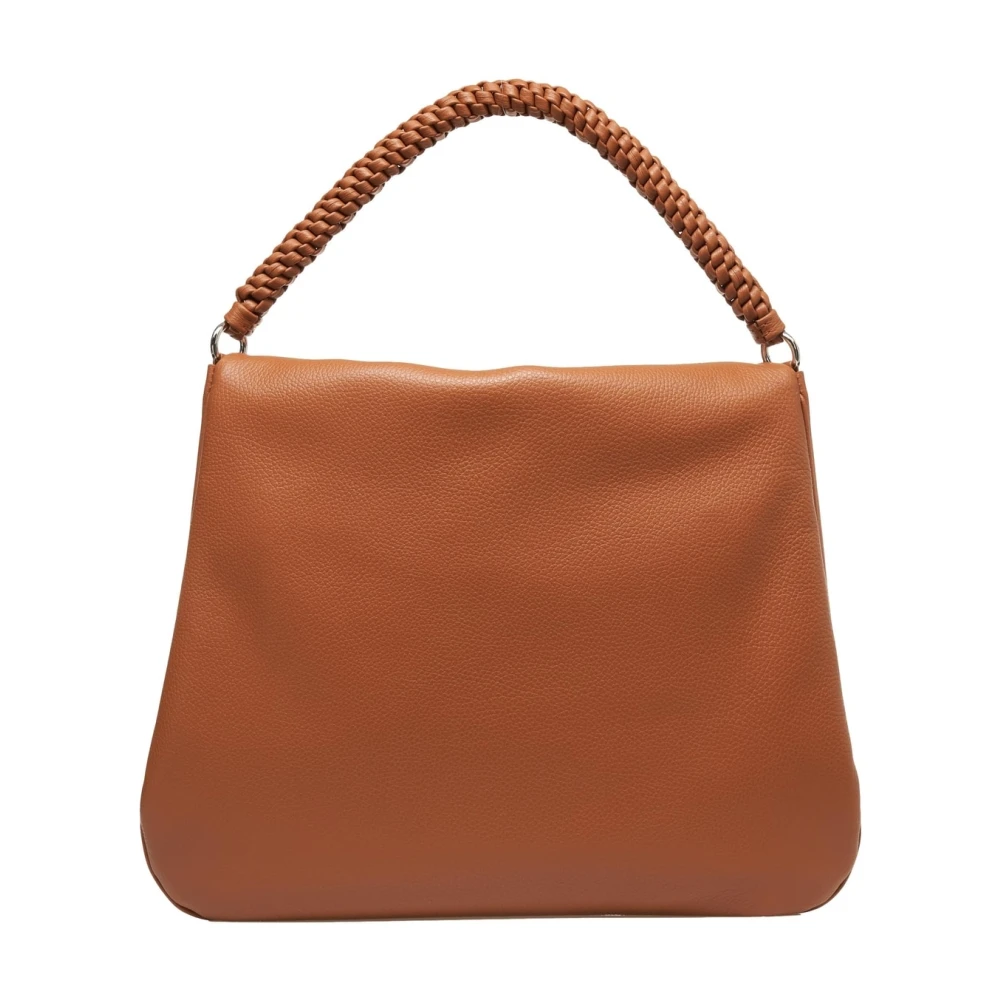 Orciani Bruine Schoudertas met Metalen Details Brown Dames