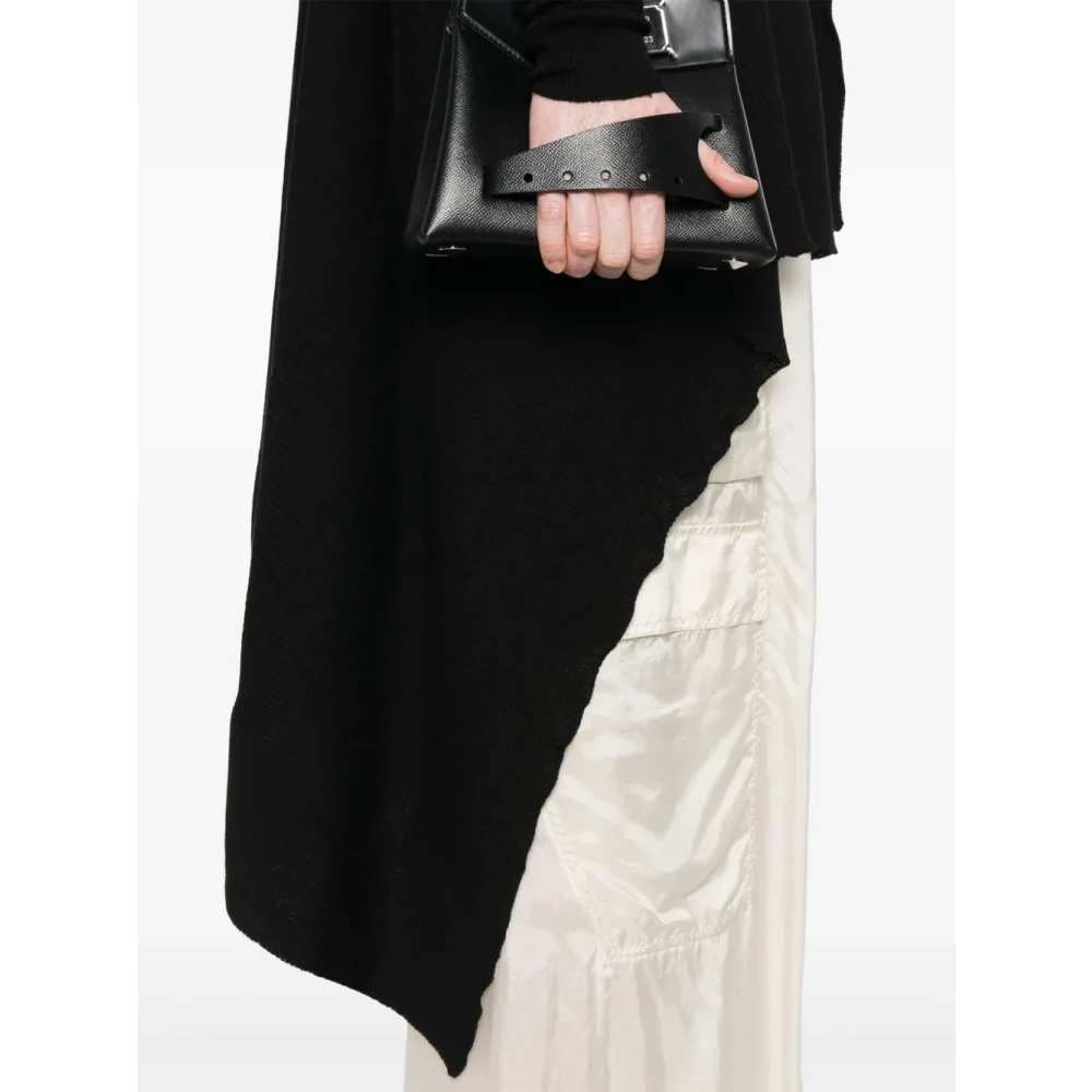 Rick Owens Geribbelde Gebreide Trui Black Dames