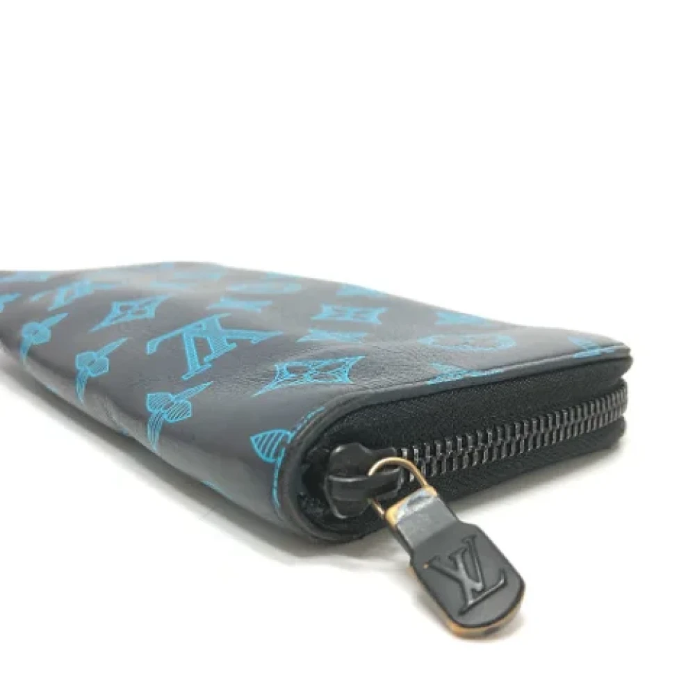 Louis Vuitton Vintage Pre-owned Leather wallets Blue Dames