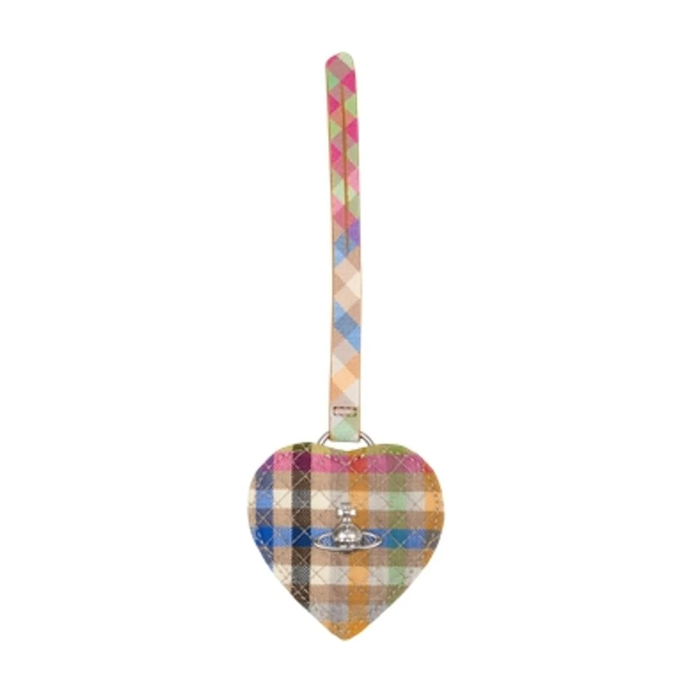 Vivienne Westwood Women's Multicolor Keychains, One Size, Heart Mirror Charm