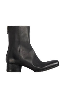 Läder Ankelboot