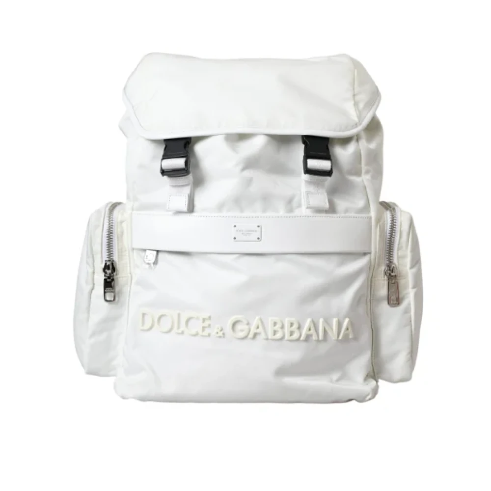 Dolce & Gabbana Pre-owned Fabric backpacks White Dames