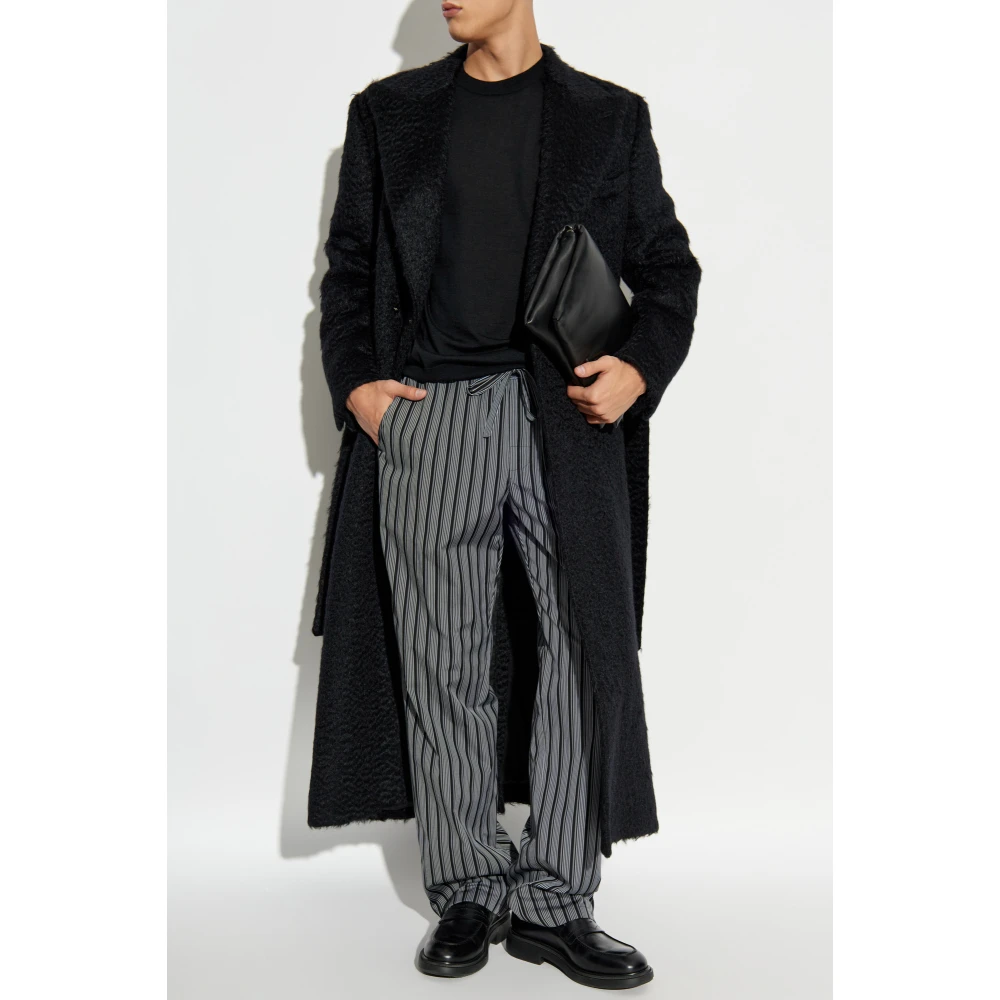 Dolce & Gabbana Gestreepte patroonbroek Gray Heren