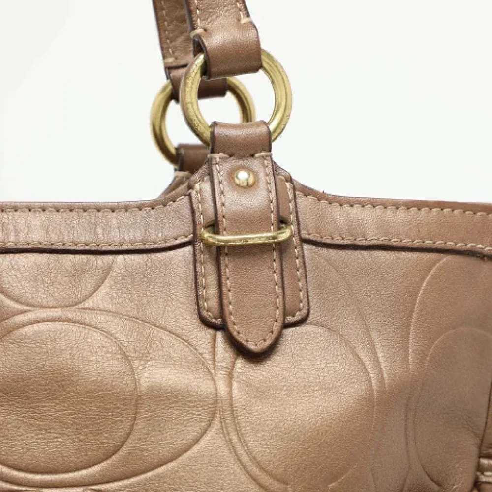 Coach Pre-owned Leather totes Brown Dames