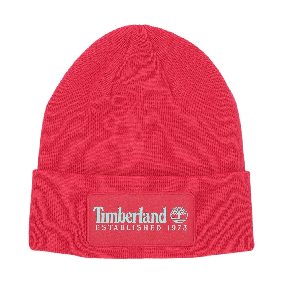 Timberland Vintage Beanie Hoed met Opgericht 1973 Pink Heren