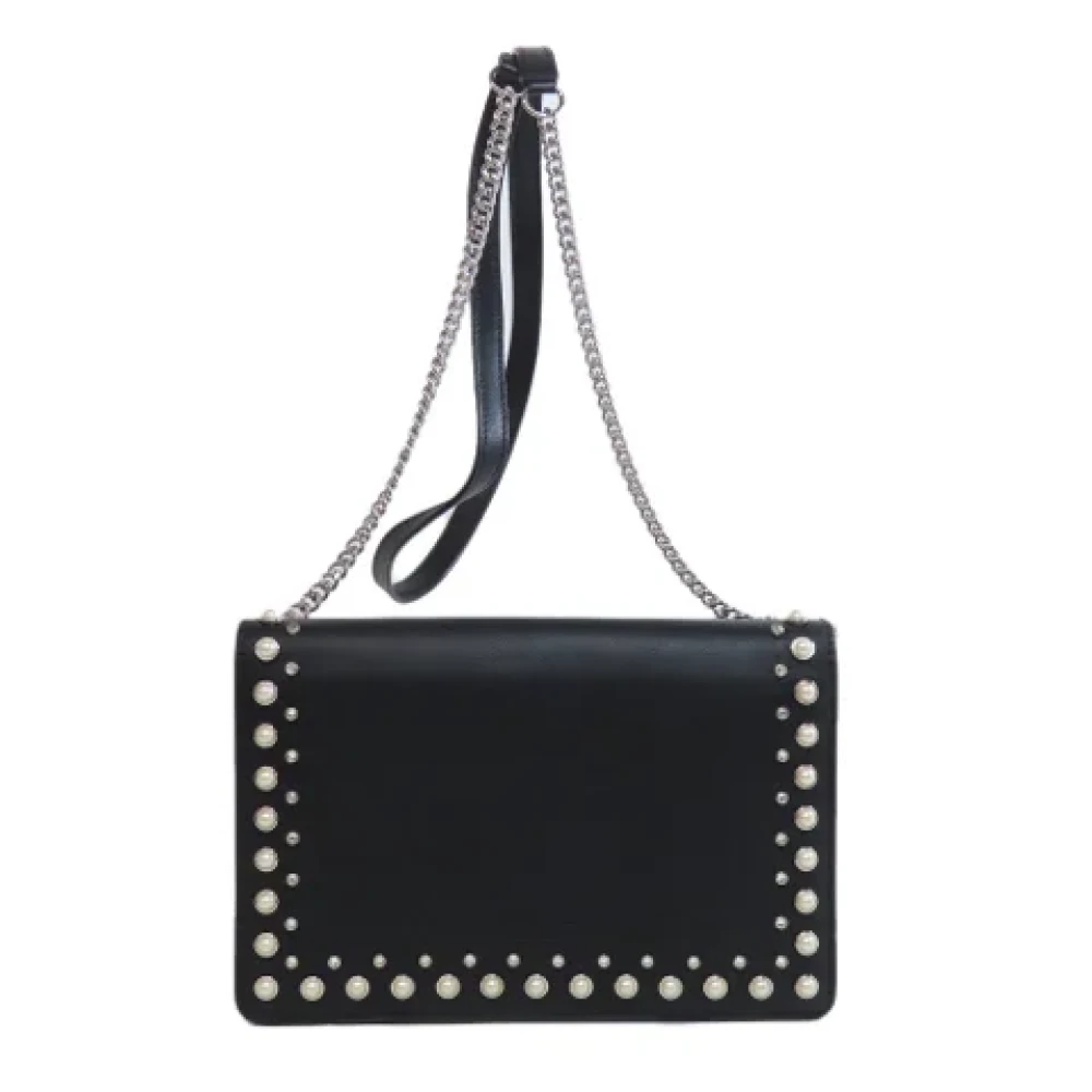 Jimmy Choo Pre-owned Leather shoulder-bags Black Dames